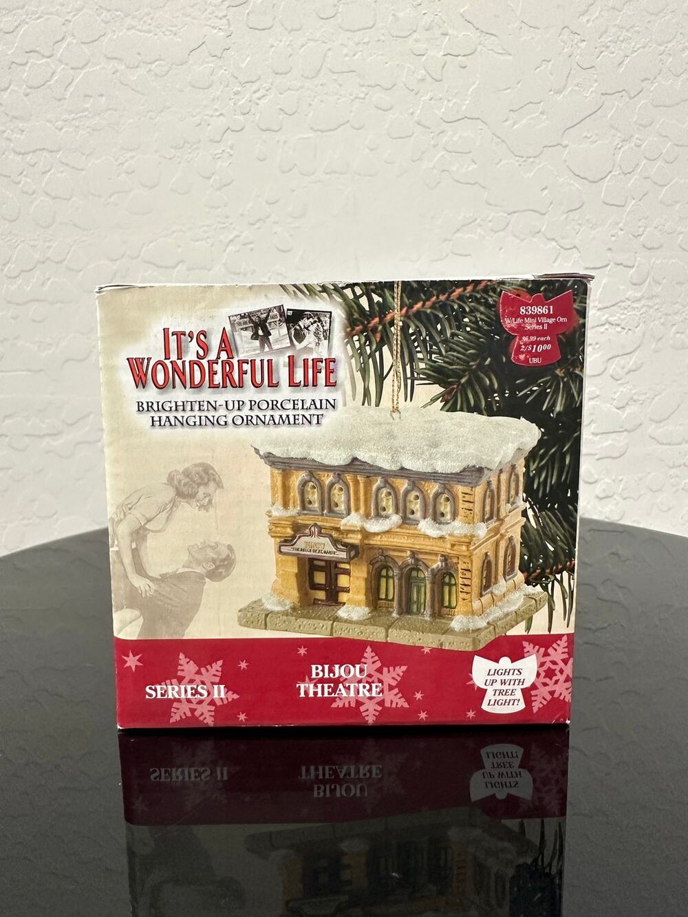 VINTAGE 2003 Enesco It’s a Wonderful Life Bijou Theatre Porcelain Ornament